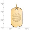 Black Bow Jewelry 14k Yellow Gold Plated Sterling Silver New York Islanders NHL Pendant - 2 of 3