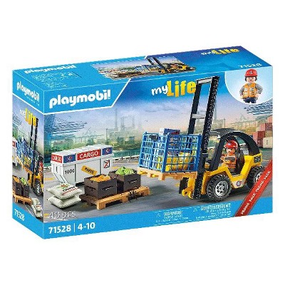 Playmobil My Life Forklift Truck with Cargo 71528 Playset 40pcs