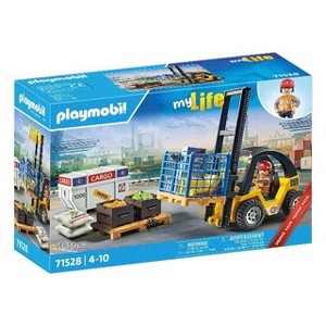Playmobil My Life Forklift Truck with Cargo 71528 Playset 40pcs - 1 of 4