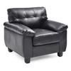 Upholstered Chair with Removable Back, Pocketed Coil Cushions and Foam-Dacron Wrapped Cushions with Hardwood Frame - 2 of 4