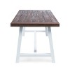 GDFStudio Preston Outdoor Acacia Wood and Wicker 6 Piece Dining Set - 4 of 4