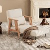 ATJafurn Accent Chairs Set of 2 for Living Room, Modern Sofa Chair with Pillow and Wood Frame, Comfy 3 in 1 Folding Sofa Bed for Bedroom Home Office - 2 of 4