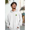 Dalix Alien Embroidery Relaxed Hoodie Soft Fleece Sweatshirt Fit Lounge Mens - 4 of 4