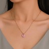 8PCS Butterfly Necklace Set - Colorful Acrylic Choker & Layered Chain Jewelry, Lightweight Hypoallergenic Gift for Women - 3 of 4