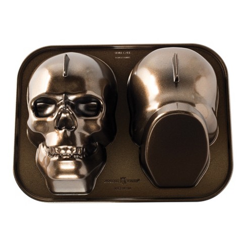Nordic Ware Haunted 3-D Skull Pan, Size: 9 cup capacity, Bronze