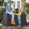 130 Gallon Outdoor Storage Box, Deck Box Resin for Package Delivery, Outdoor Storage Boxes Deck Storage Boxes for Patio Furniture, Garden, Tool - 3 of 4