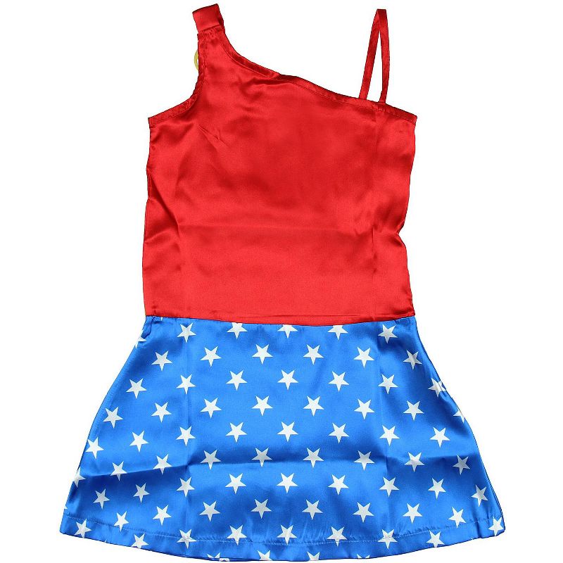 DC Comics Little Girls Wonder Woman Costume Pajama Nightgown Multi, 4 of 7