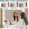 47" Vanity Desk with Mirror & Lights - 3 Adjustable Lighting Modes, Power Outlet, 7 Drawers & 1 Door - White Dressing Table for Bedroom - 4 of 4