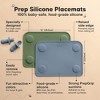 2-Pack Prep Silicone Placemats for Toddlers, Kids, Non Slip Suction Dining Table Baby Placemat, Easy to Clean - 2 of 4