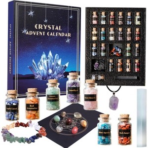 Crystals Advent Calendar 2025 Adult-24 Days Chakra Crystals&Healing Stones Christmas Countdown Calendar Natural Stones Crystals Healing Journey - 1 of 4