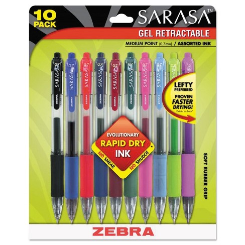 Zebra Clickart Retractable Marker Pen 0.6mm - Assorted, 6 Pack