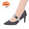 INSPIRE CHIC Women's Detachable Shoe Strap Belt Band Elastic Shoe Ankle Straps for Heels 2 Pairs - 4 of 4