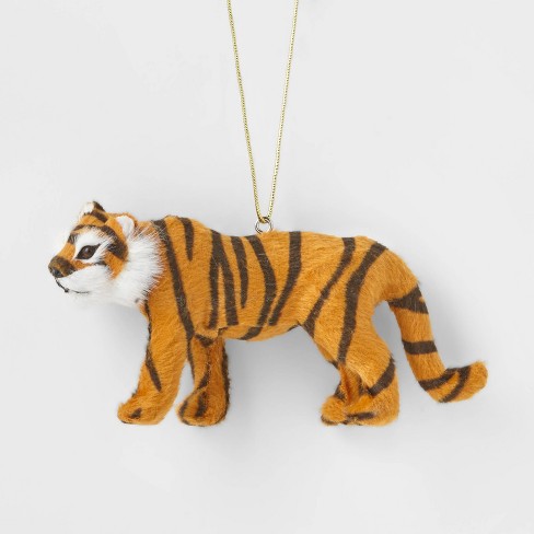 Faux Fur Tiger Christmas Tree Ornament - Wondershop™ : Target