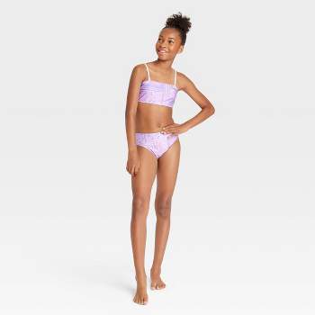 Girls' 3pc Desert Dreamer Swimwear Set - art class™ Lavender
