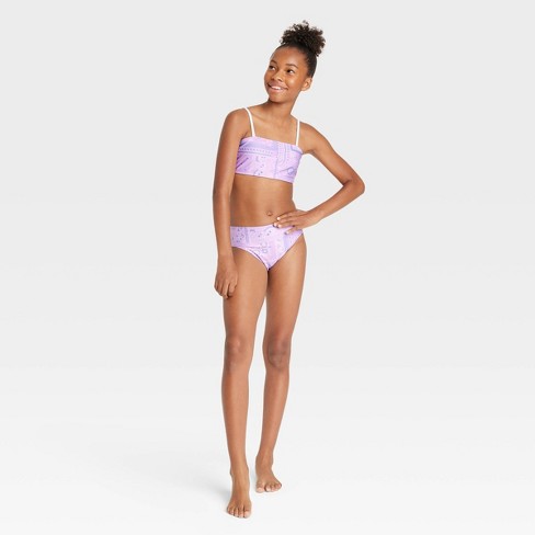 Girls' 'ride The Wave' Solid Bikini Swim Bottom - Art Class™ : Target