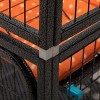 AZL1 Life Concept Pet Crates and Houses 4-Tier Small Animal Cage with Lockable Wheels and Removable Tray for Pet, Black, 32.7"*23.6"*63" - 4 of 4