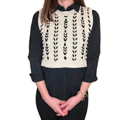 Women's Contrast Stitch Detail Vest - AnnieWear