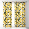 Avenie Mediterranean Summer Lemons I Single Panel Sheer Window Curtain - Deny Designs - 2 of 4