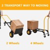 2-in-1 Stair Climbing Dolly, Heavy Duty Convertible Hand Truck, 800 LB Capacity for Warehouse, Office, Grocery, Industrial - 4 of 4