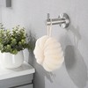 Gulches Modern Brushed Nickel Bathroom Set - 4 PCS Towel Bar Racks, Toilet Paper Holder, Ring, Hook, 22.7 Inches - 4 of 4