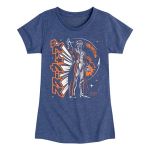 Girls' - Star Wars - Darth Vader Grip On The Galaxy Fitted Short Sleeve Graphic T-Shirt - 1 of 3