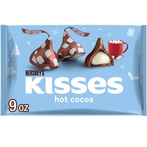HERSHEY'S Kisses Christmas Hot Cocoa Flavored Milk Chocolate Candy - 9oz - 1 of 4