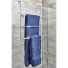 iDESIGN York Metal Split Finish Towel Holder: Over Door Bathroom Rack, Dual Bars, No Warranty - 4 of 4