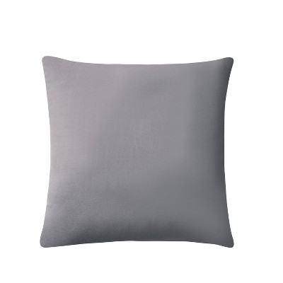 Dublin 18" Square Silver Cotton Cable Knit Throw Pillow