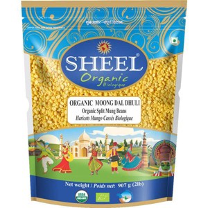 Organic Moong Dal Dhuli / Split Moong Beans - 32 oz (2Lb) 907g - Sheel Brand - USDA Certified Organic Product - 1 of 1