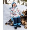 Deux par Deux Girl Two-Piece Discover Snowsuit with Printed Jacket Light Blue - 4 of 4