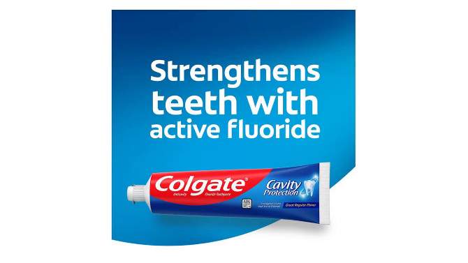Colgate Cavity Protection Fluoride Toothpaste - Great Regular Flavor, 2 of 7, play video