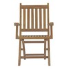 Modway EEI-2703-NAT Marina Grade A Teak Outdoor Folding Patio Armchair – Natural – Premium Teak Wood Chair for Deck, Garden, or Balcony - 4 of 4