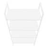 SEVOBAL Decorative Bookshelf Tall Bookshelf Modern Four Tier Bookcase with Sleek Shelving for Living Room, White, 23.75"*12"*48" - 2 of 4