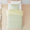 Lush Decor Twin/Twin XL Oslo Bed Blankets Green/Yellow 2pc set - 3 of 4