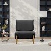 Modern Teddy Accent Chair with Soft Seat and Backrest, Solid Wood Frame, Stylish Lounge Chair for Bedroom or Living Room–The Pop Home - 2 of 4