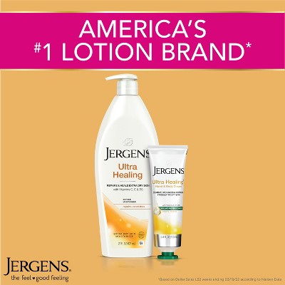 Jergens Ultra Healing Hand and Body Lotion, Dry Skin Moisturizer with Vitamins C, E, and B5 Fresh - 2 fl oz_7