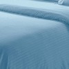 Plazatex Luxurious Wrinkle Resistant 100% Polyester Dobby Ultra Soft Stripe All Season Bed Sheet Set Blue - 4 of 4