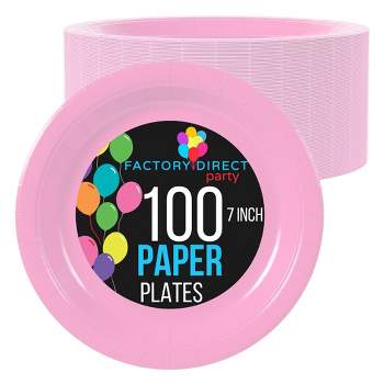Exquisite 100 Count Disposable Plates Paper Plates