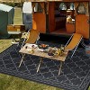 Acekool Outdoor Rug, Waterproof Reversible Easy Care Patio Mat, Lightweight Portable Carpet for RV, Camping, Deck, Balcony - 3 of 4