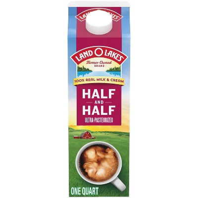 Land O'Lakes Unflavored Half and Half - 32 fl oz