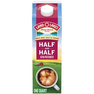 Land O'Lakes Unflavored Half and Half - 32 fl oz - 1 of 4
