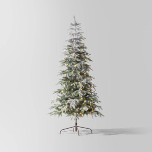 6.5' Christmas Pre-Lit Flocked - Wondershop™ - 1 of 4