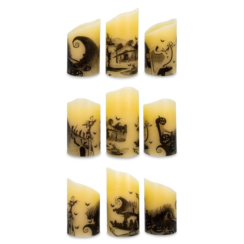 Ukonic Disney Nightmare Before Christmas LED Flickering Flameless Candles | Set of 3, 5 of 11