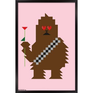 Trends International Star Wars: Saga - Chewbacca Hearts Framed Wall Poster Prints - 1 of 4