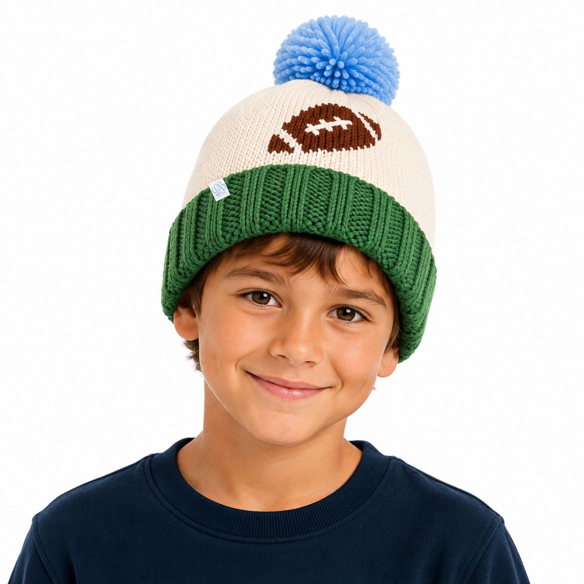 Bits & Bows Football Bobble Hat - thumbnail 7