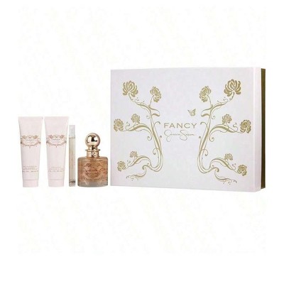 Fancy by Jessica Simpson for Women - 4 Pc Gift Set 3.4oz EDP Spray, 0.34oz EDP Spray, 3oz Body Lotion, 3oz Bath and Shower Gel