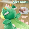 INFURNIC Baby Walkers Triceratops Ride on Toy with Music and Forward Movement for Toddlers, Green, 29.1"*13.4"*20.1" - 4 of 4