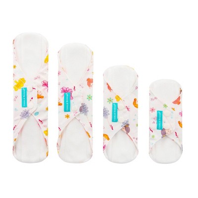 Charlie Banana Feminine Pads Combo - Diva Ballerina - 4pk