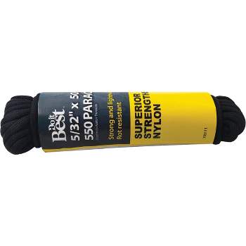 Built Industrial Braided Polyester Rope For Camping, Dock Lines, Knot Tying  Practice, Pinata, Black/yellow, 3/8 In X 100 Ft : Target