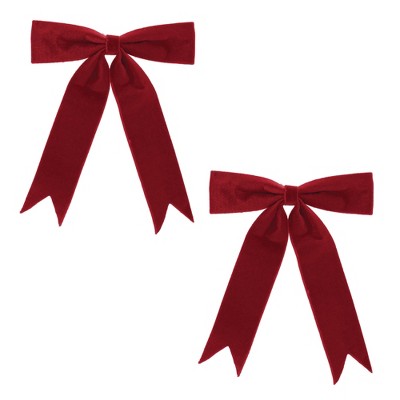 Red Holiday Bow (Set of 2)
